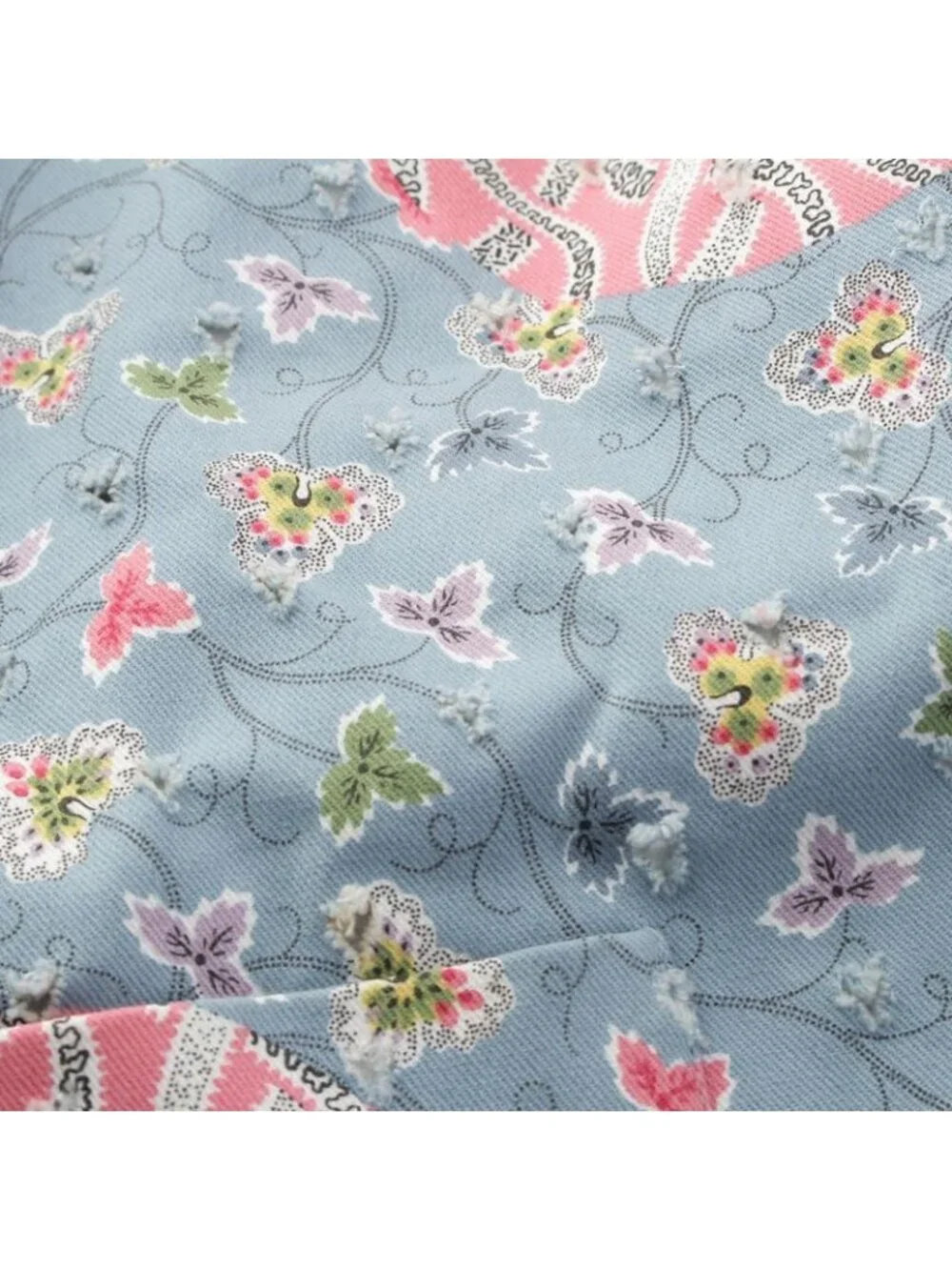 Dior Cotton Galliano Era Trim All Over Pattern Denim Jacket
